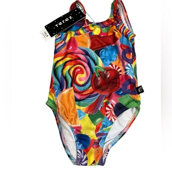 NWT Terez Kid x Dylan’s Candy Bar Candy One Piece 2T - Picture 1 of 5